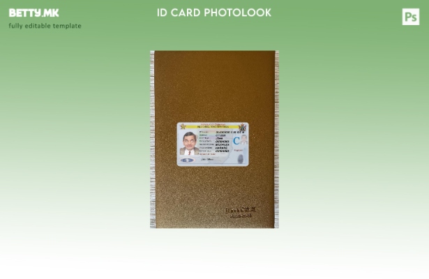 модерен стил на Зимбабве националната регистрација на лична карта со фото изглед